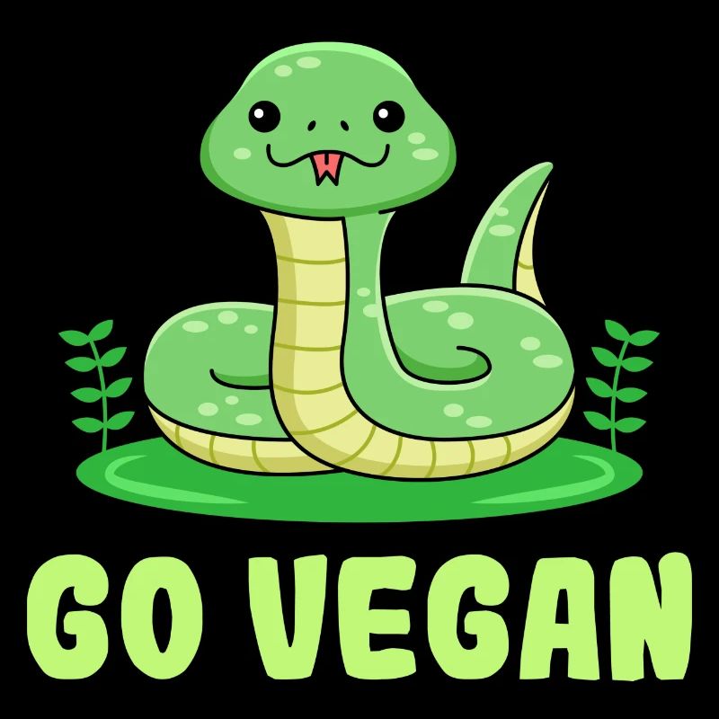 Snake design for proud vegans