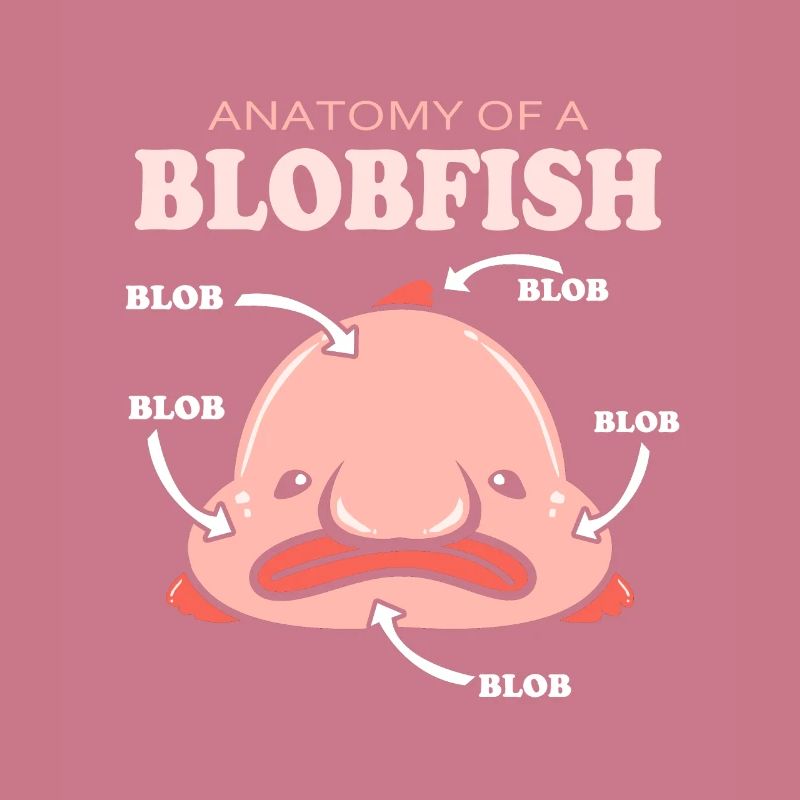 Blobfish Deep Sea Grumpy Introverted Gift