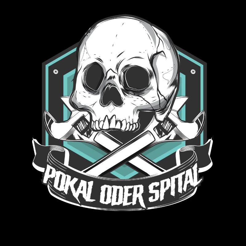 Pokal oder Spital Biker Mechaniker