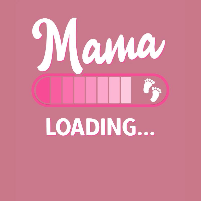 Werdende Mama Loading Schwangerschaft Mutter