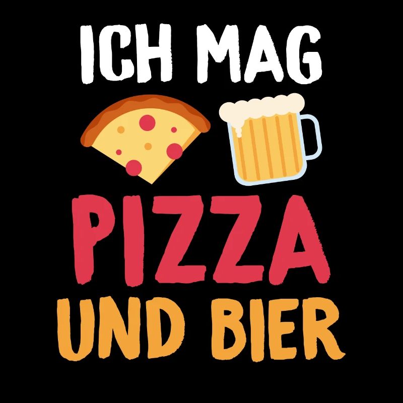 Ich mag Pizza und Bier