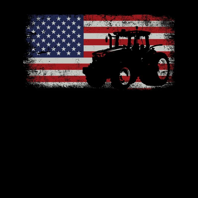 Farming Farmer American Flag Us