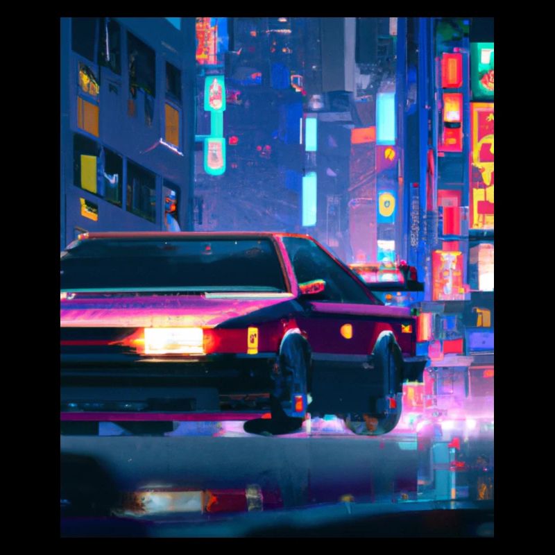 Vaporwave Esthétique Synthwave Car