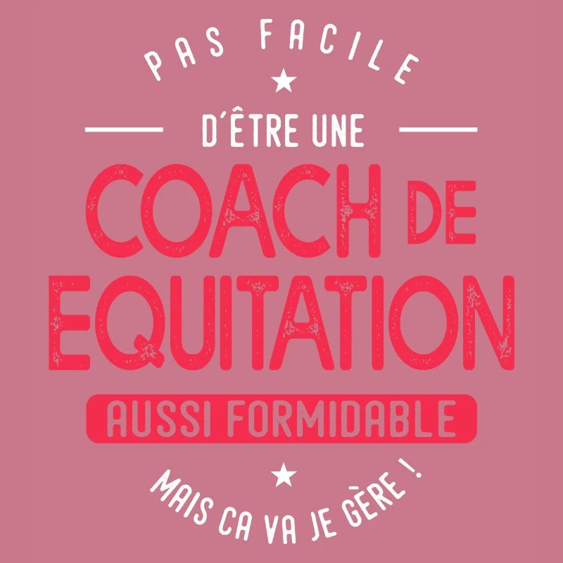 coach Equitation formidable cadeau humour cheval