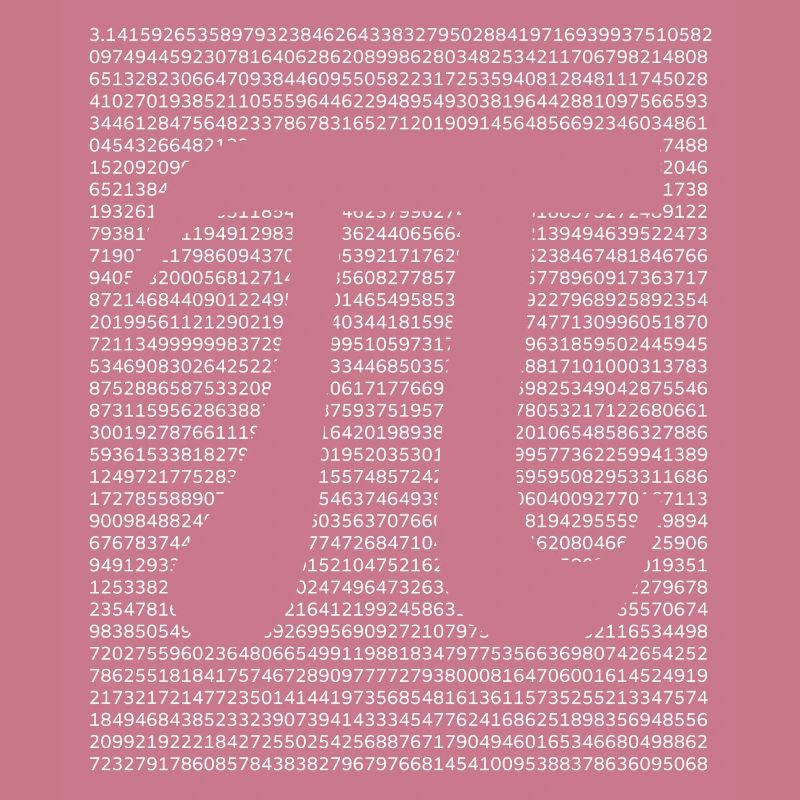 Numéro de cercle Math Pi