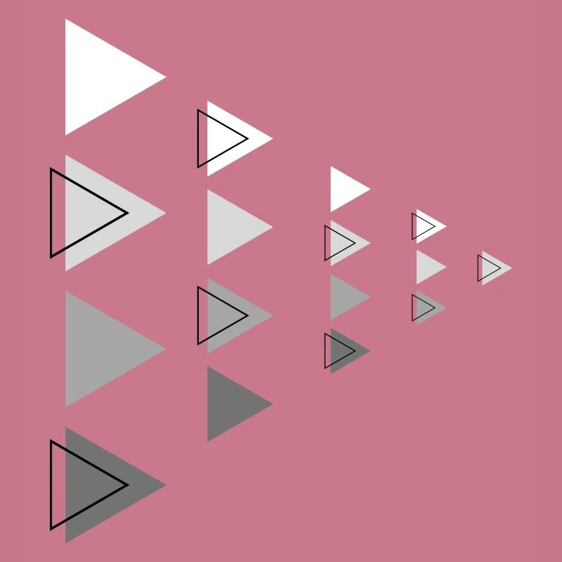 Triangles Gris Horizontal Flèche Décoration