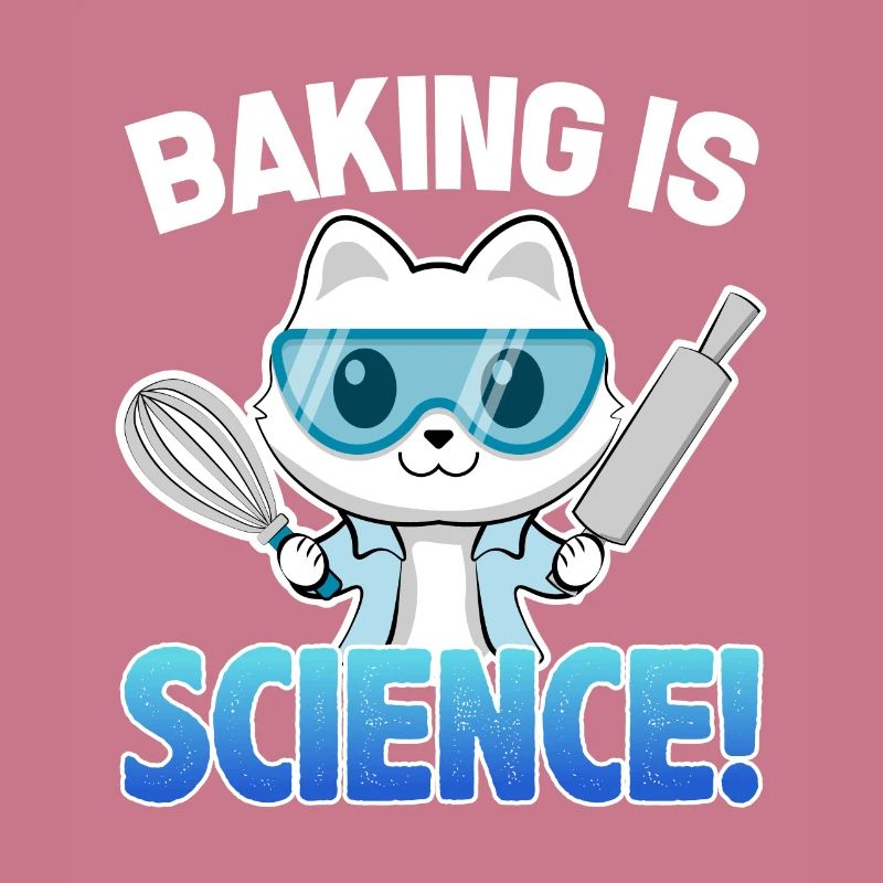 Baking Is Science Cat Funny Cooking Gift