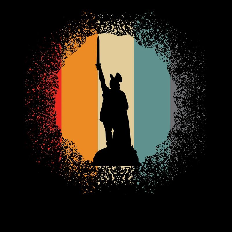 Hermann Monument Detmold Retro Lippe