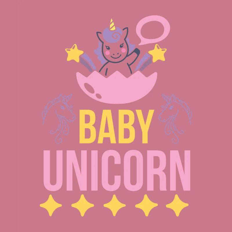 Bébé Einhorn Licorne