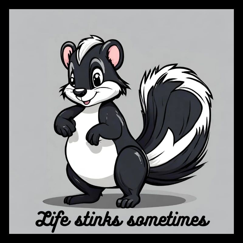 Stinktier "Life stinks sometimes"