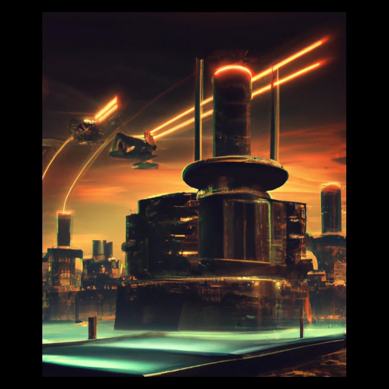 Science Fiction Stadt Zukunft