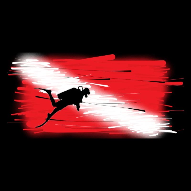 Plongeur drapeau Dan