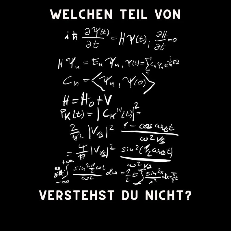 Welchen Teil verstehst Du Mathe Physik Abitur Uni