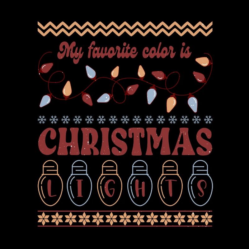 Lumières de Noël, Noël, Noël, pull moche