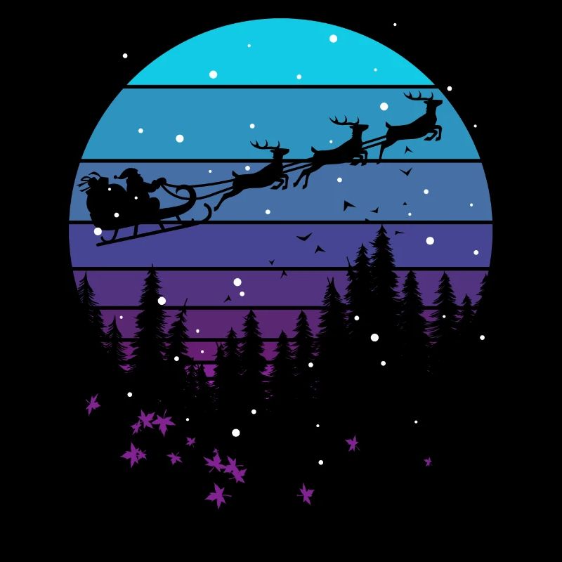 Père Noël dans la forêt