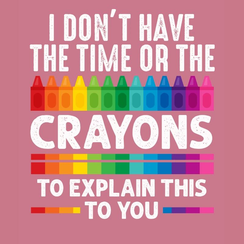 Ich habe nicht die Zeit oder die Buntstifte