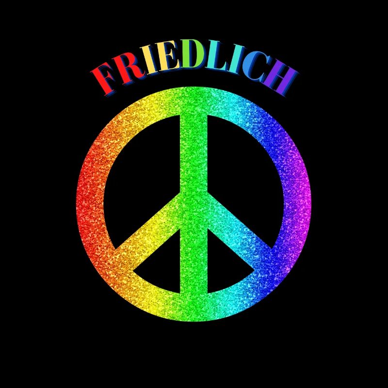 Friedlich/ Peace Logo