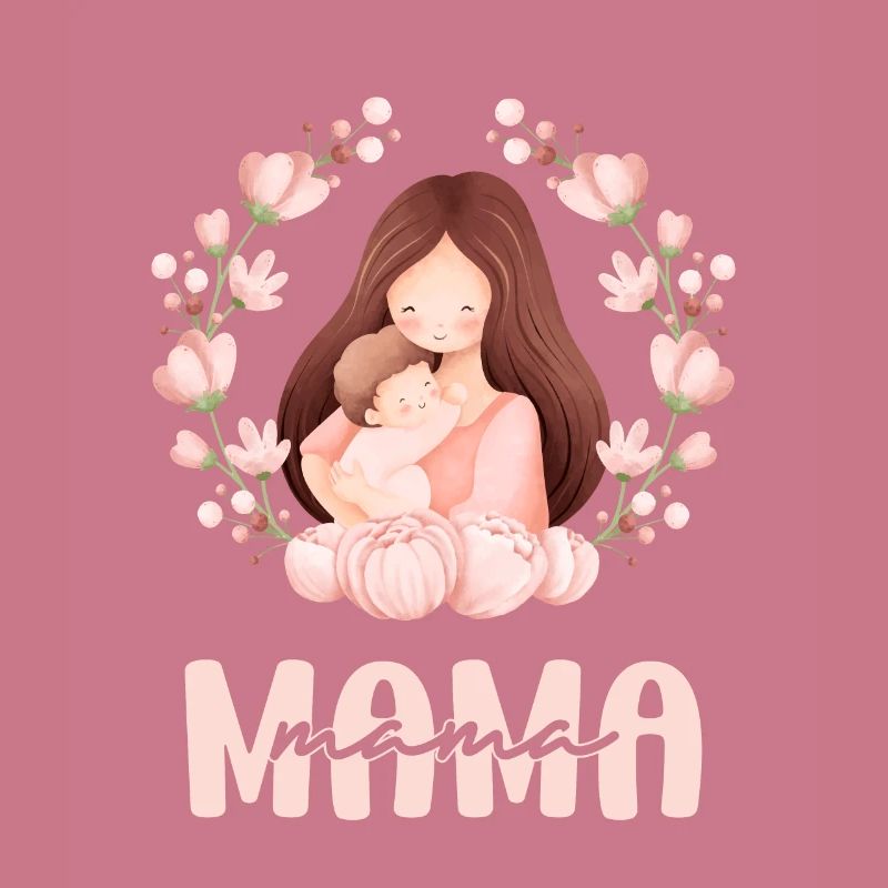 Mama Mutter Kind Blumen Mutterliebe