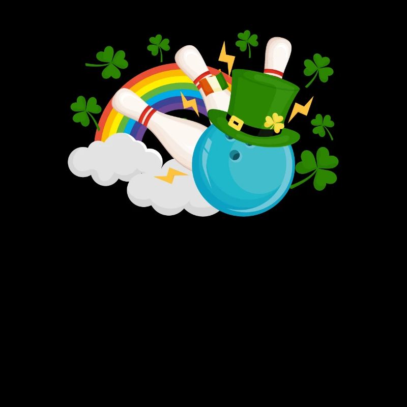 Boules de bowling drôles Shamrock Leprechaun