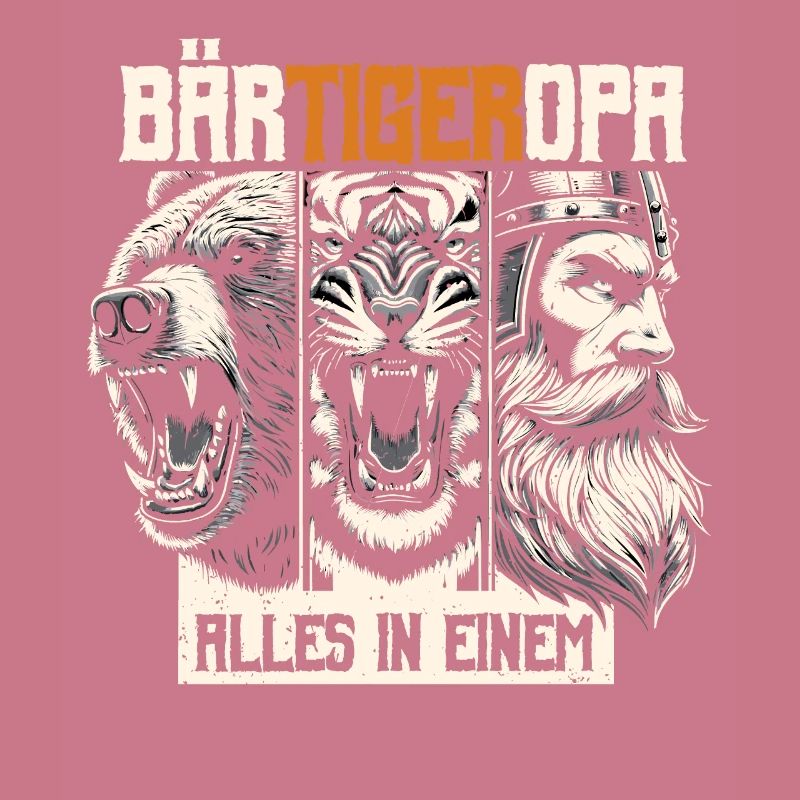 BärtigerOpa Bär Tiger Opa Geschenk Bart Bartträger