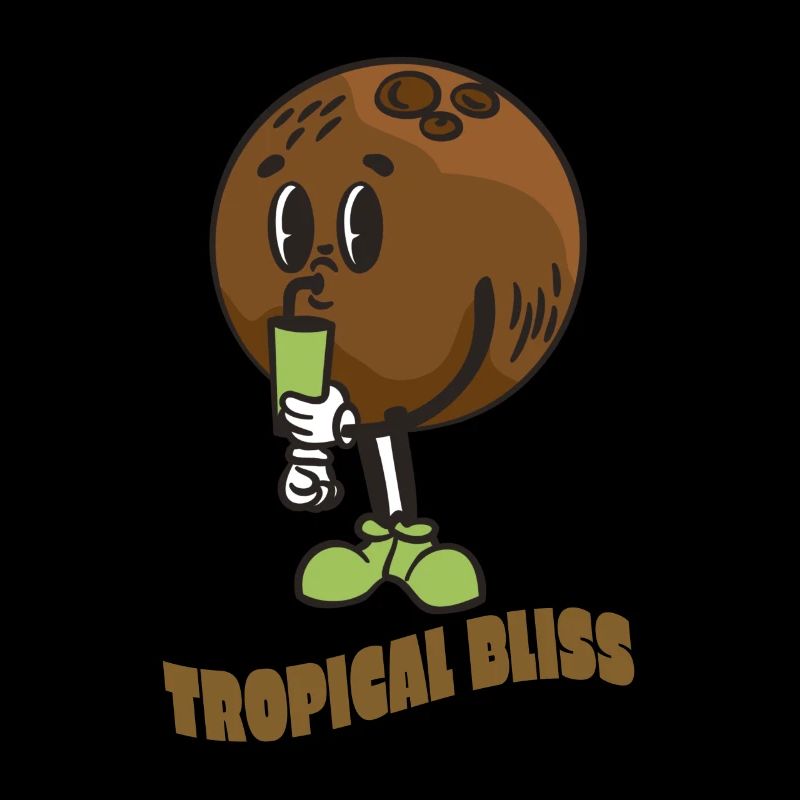 Coconut Lover Juice Beach Tropical Summer