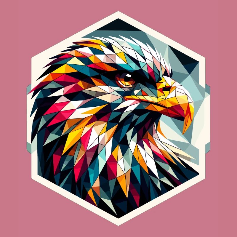 White-tailed eagle in polygon representation