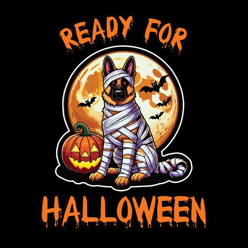 Ready for Halloween Shepherd Dog