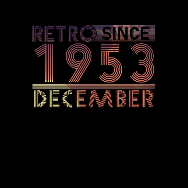 Anniversaire rétro décembre 1953 - Ligne coucher de soleil