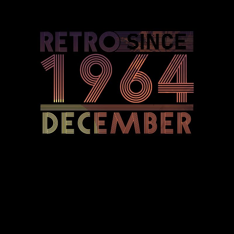Anniversaire rétro décembre 1964 - Ligne coucher de soleil