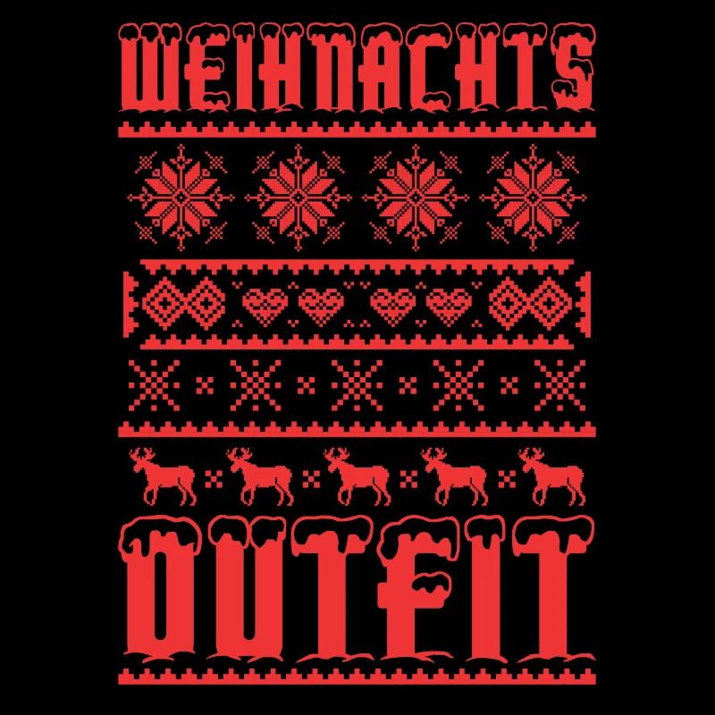 Lustiges Weihnachts Ugly Sweater Design