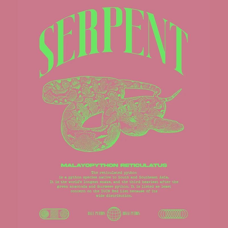 Reticulated Python Reptile Keeper Streetwear