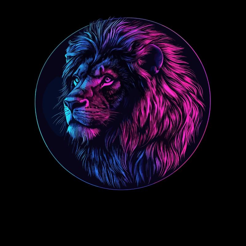 Lion néon