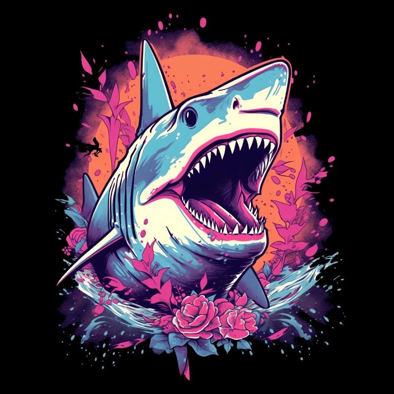 Fleur de requin Oceanographe Plongeur Cadeau