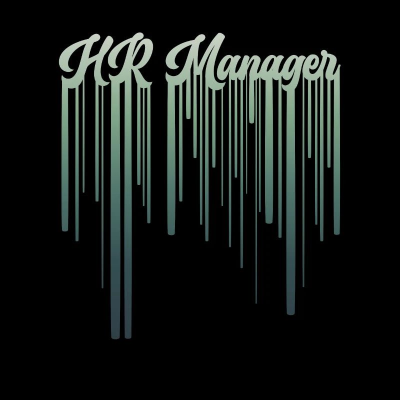 Retro HR Manager Rainbow Text - HR Management