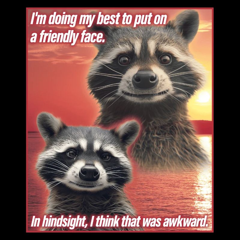 Drôle de raton laveur Meme Trash Panda cadeau