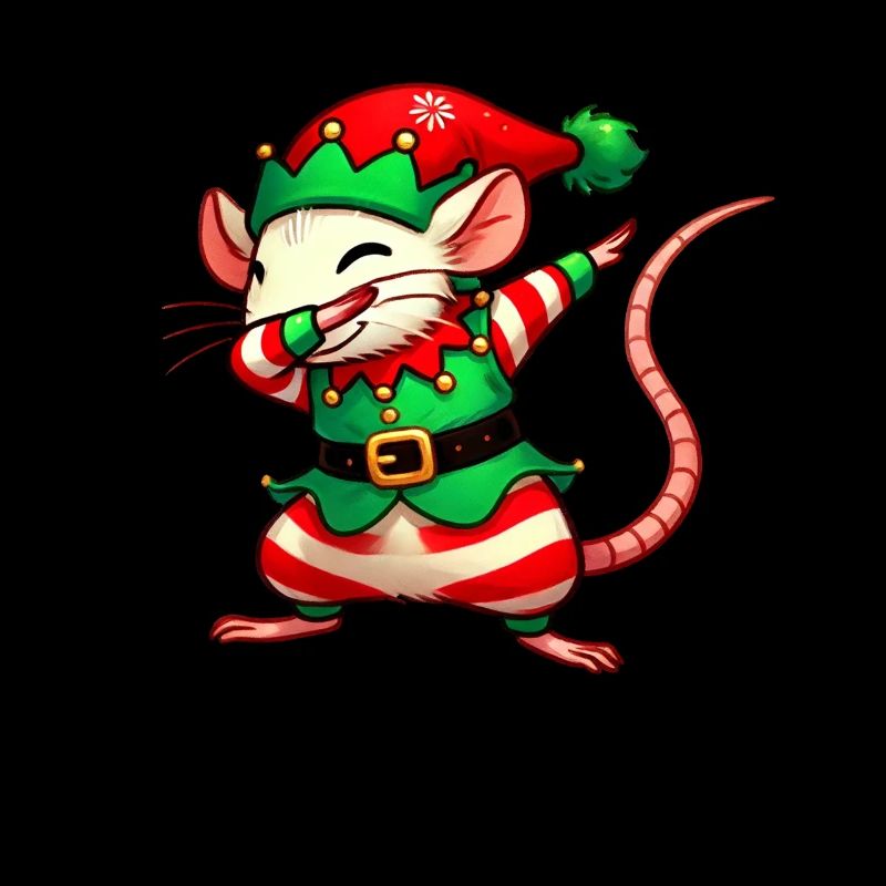 Rat de Noël Elfe Drôle Rats