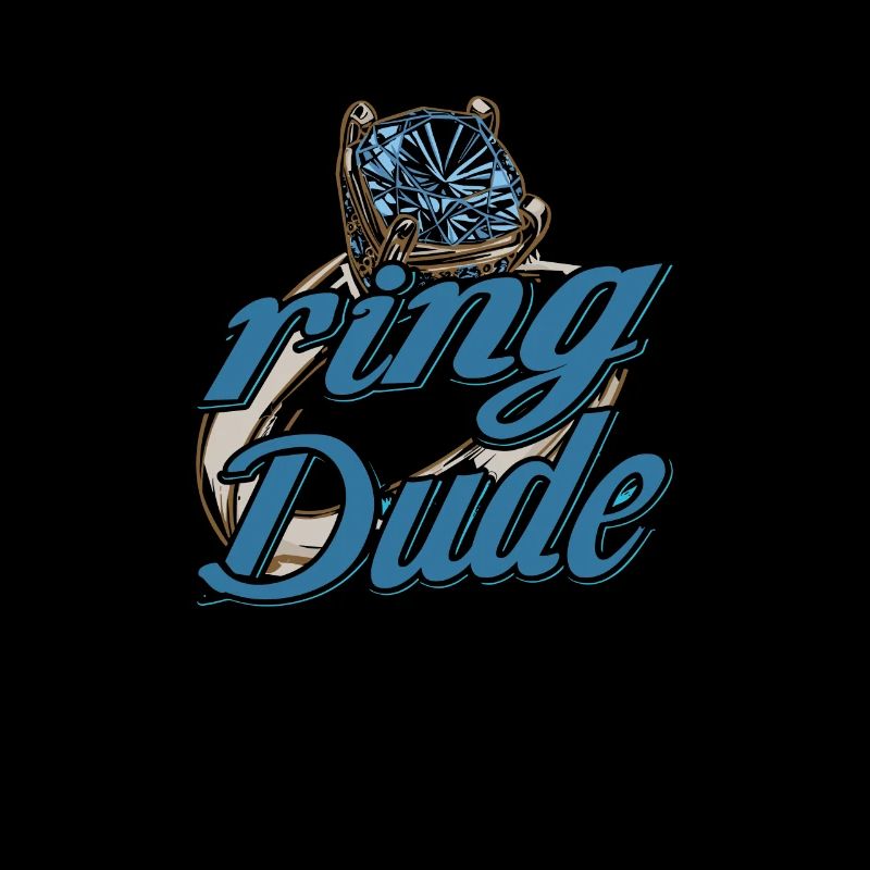 Bague Dude Ring Bearer Mariage Bague de mariage