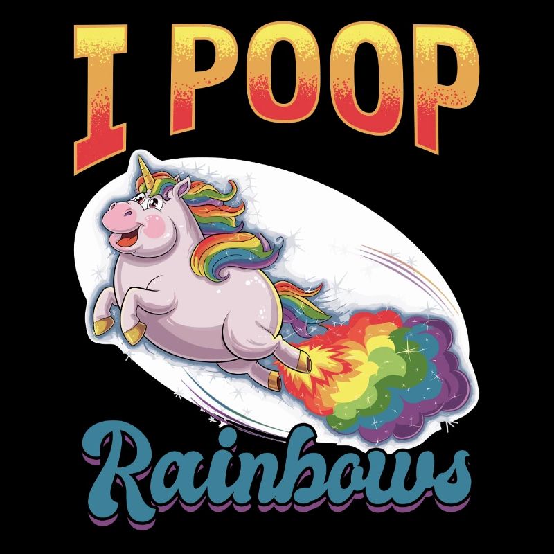 Cute Farting Unicorn Rainbows