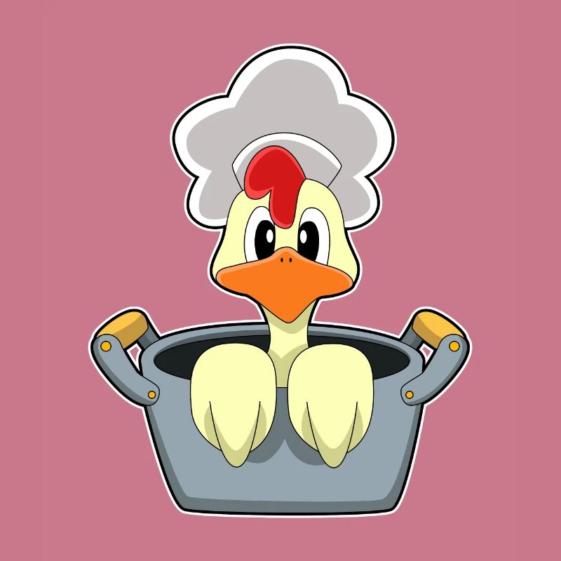 Poulet avec marmite