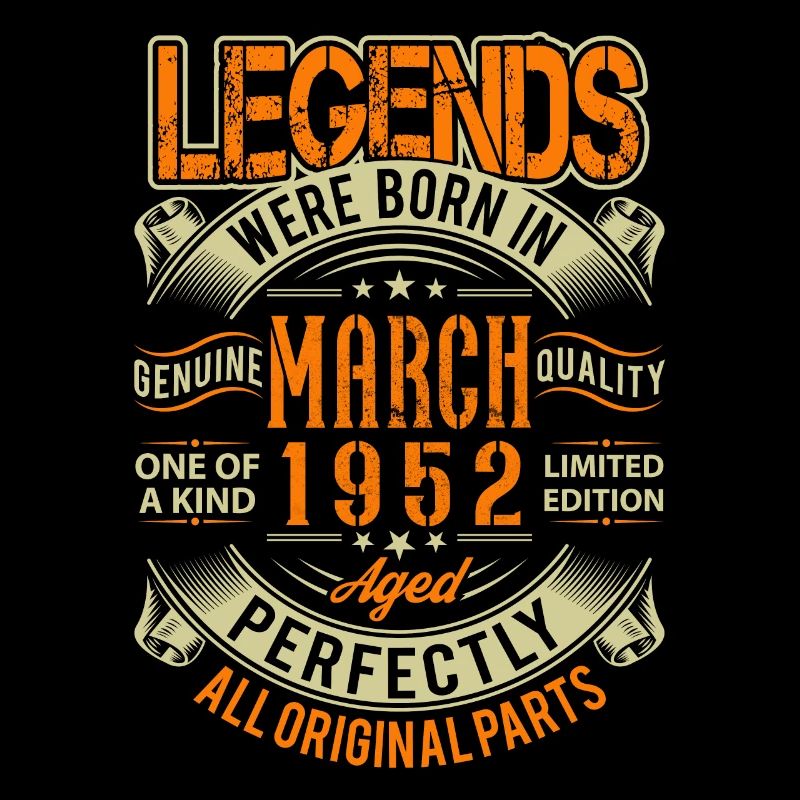 1952 March Birthday Legend