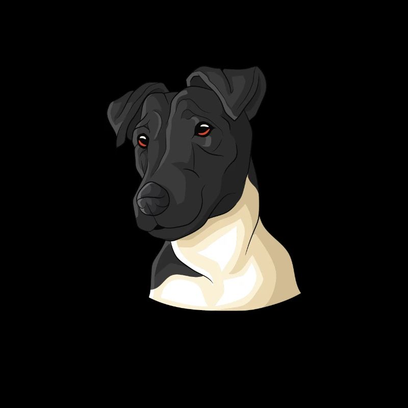 Glatthaar Foxterrier Hund