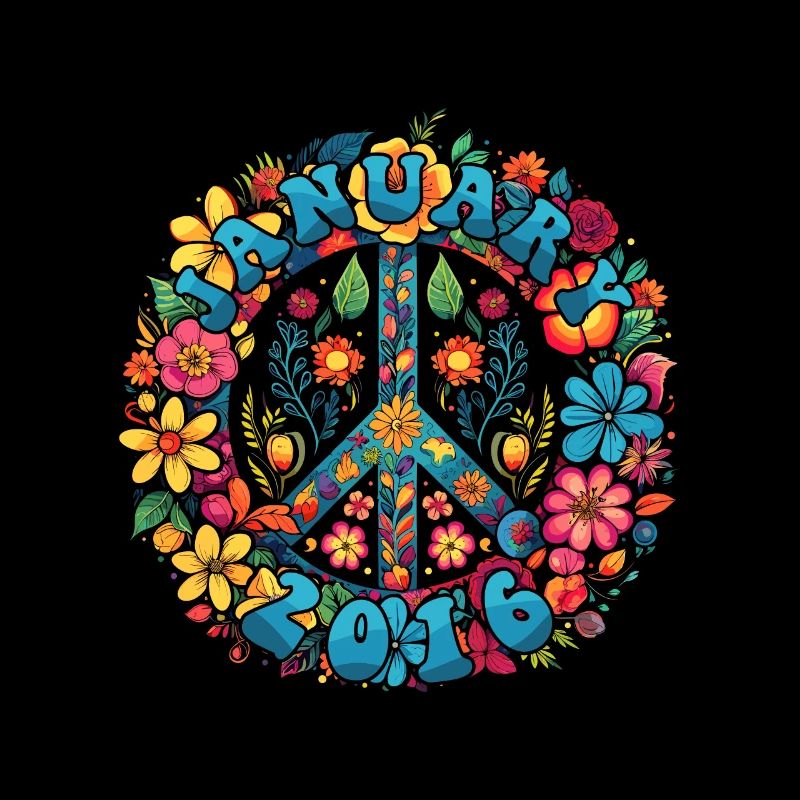 Flower Power Hippie Birthday - January 2016