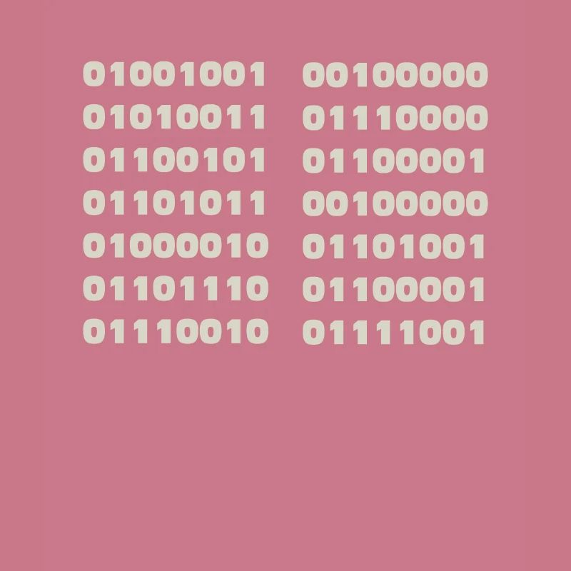 Je parle code binaire drôle d’informaticien Codeur