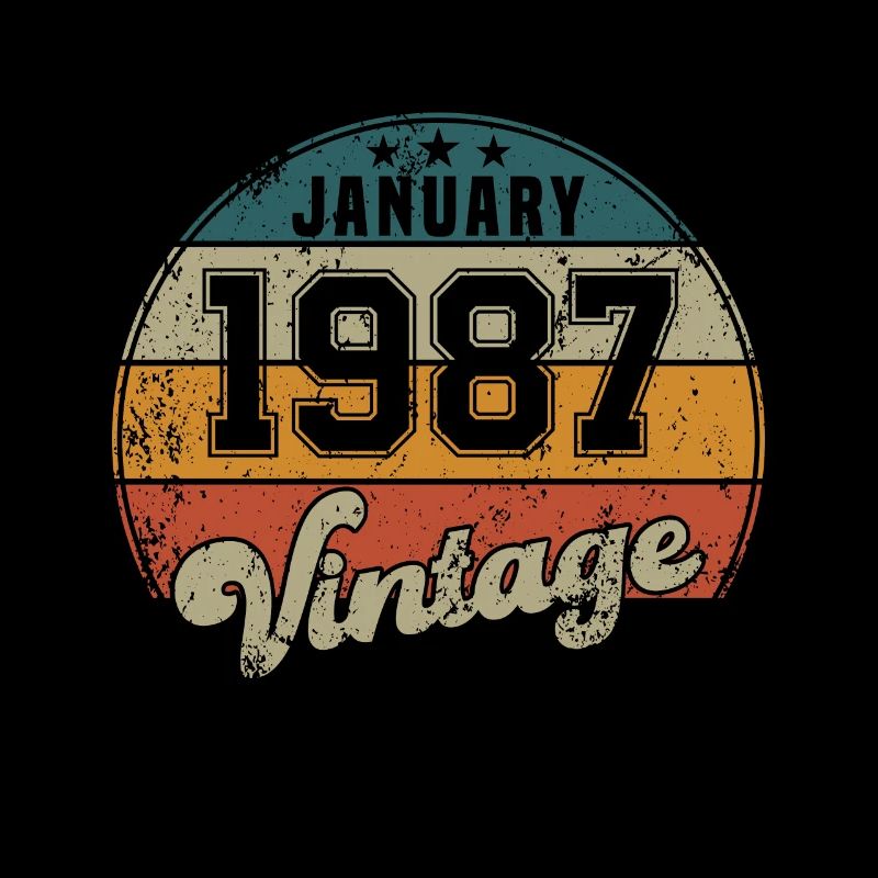 Vintage Geburtstag - Januar 1987 - Geschenkidee