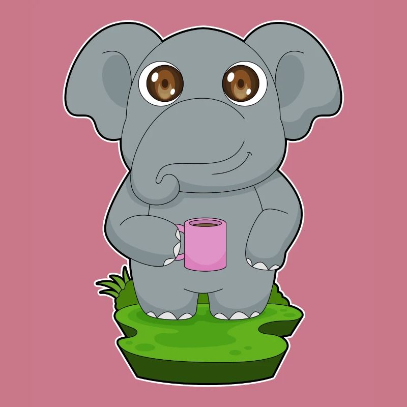Elefant Kaffee Becher