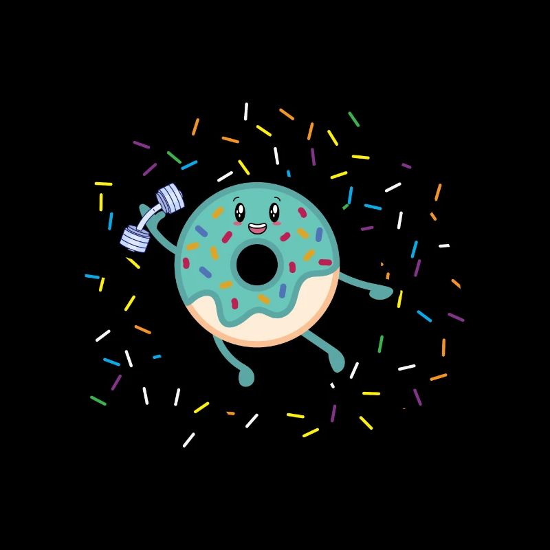 Donut Themed Donut Sprayed Funny Cute