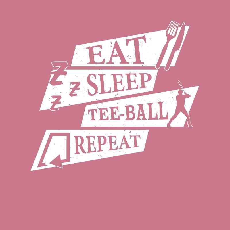 Eat Sleep Tee-ball Repeat - Teeball Player