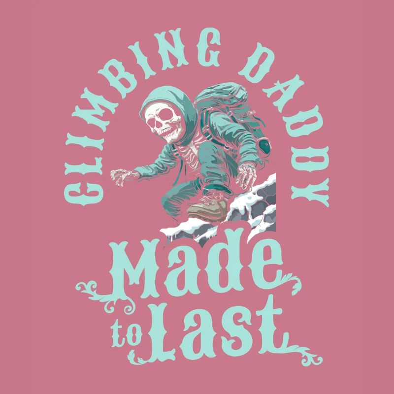 Climbing Climber Skeleton Fathers Day Dad