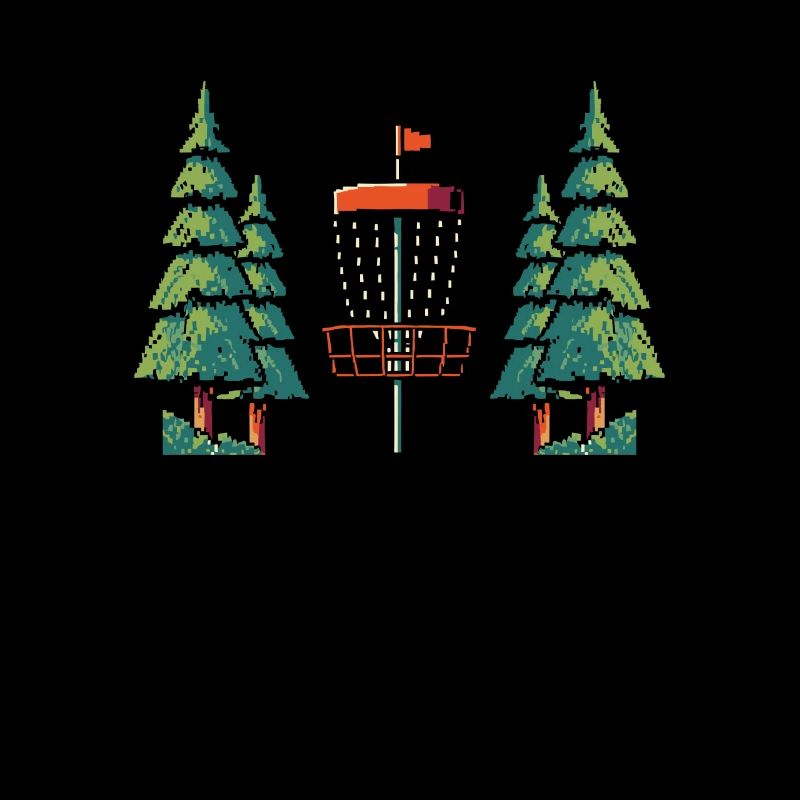 Frisbee Golf Disc Golf 8 Bit