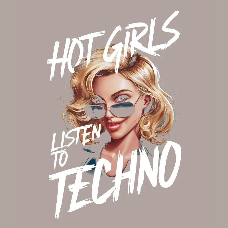 Les filles chaudes écoutent de la techno